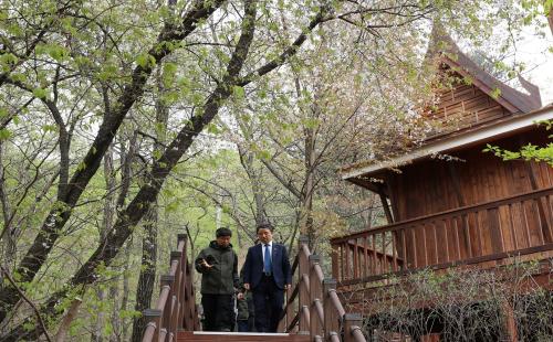남성현 산림청장, 국립자연휴양림 직원소통의 시간 가져